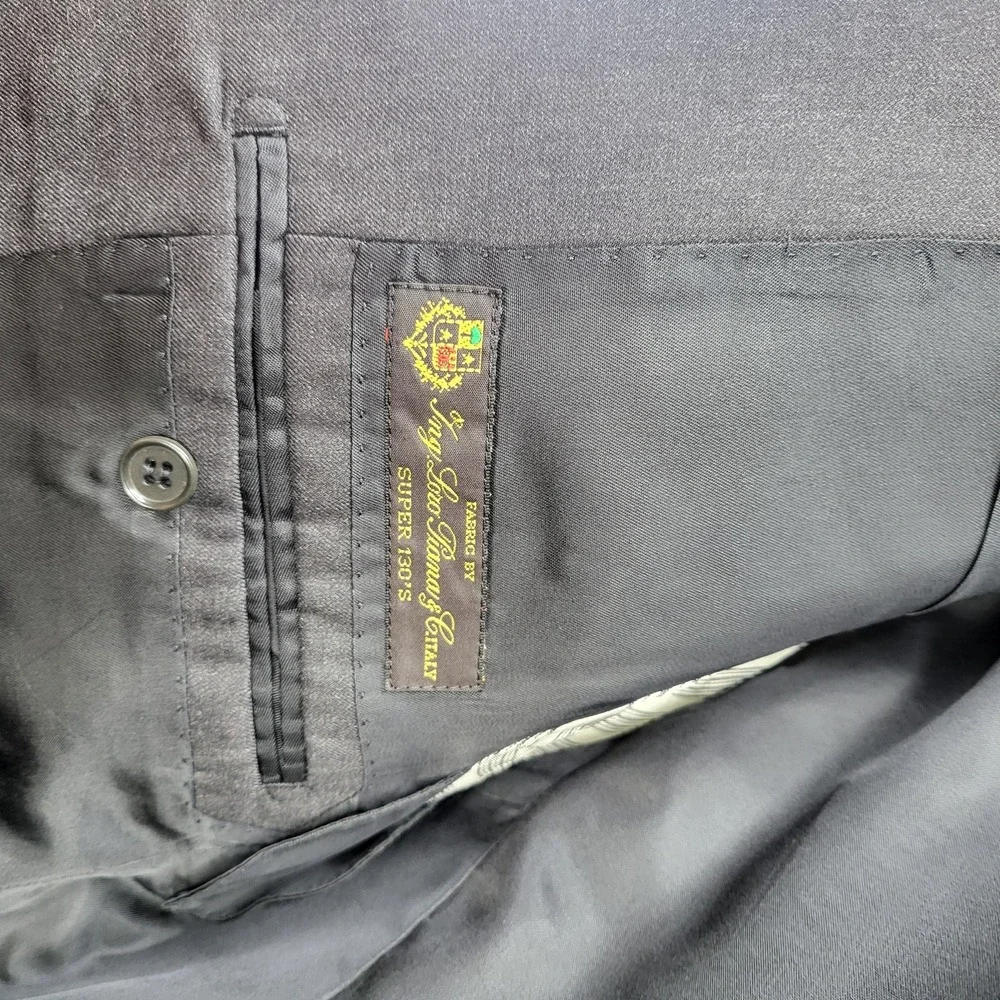 Saks Fifth Avenue‎ Blazer Mens 44R Gray Wool Loro Piana Super 130s Sport Coat